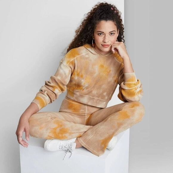 Wild Fable- Casual Waffle Knit Tie Dye Matching Set - Picture 1 of 13